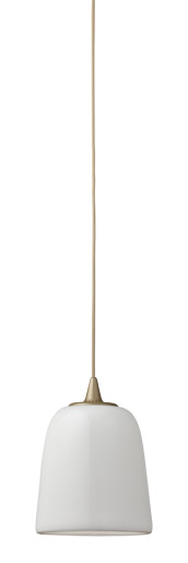 Dogu - Pendul auriu cu abajur din porțelan